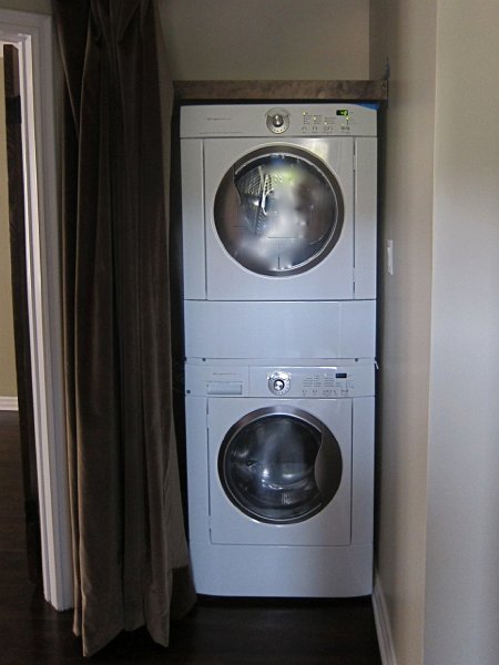 Washer and dryer in unit